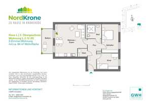 1/2 MONAT MIETFREI* Hannover Kronsrode Neubau: Einbauküche, Balkon, Fußbodenhzg, Lift, TG – Lüdersworth 90, 30539 Hannover – Vorschaubild 10