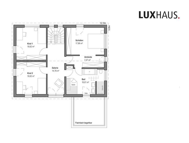 Grundriss Obergeschoss