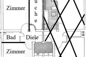 RUHIGE, GEPFLEGTE WOHNUNG IN WERSTEN 1. ETAGE GROßER BALKON INS GRÜNE KOMPLETT LAMINAT – Kärntner Weg 1, 40591 Wersten, Düsseldorf – Vorschaubild 16
