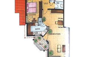 Offen, hell, klimatisiert. Dachgeschosswohnung mit Loggia in Rheinau – 68219 Rheinau, Mannheim – Vorschaubild 11