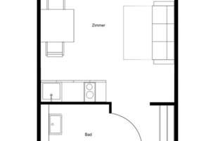 Modernes 1-Zimmer Studenten-Apartment  – Merianstraße 8, 33615 Dornberg, Bielefeld – Vorschaubild 8