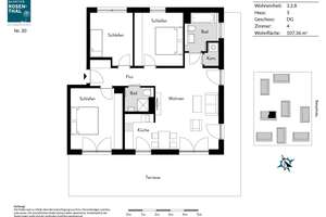 Familien aufgepasst: moderne 4 Zimmer Wohnung mit Dachterrasse zu vermieten! – Steinkleeweg 6, 13158 Rosenthal, Berlin – Vorschaubild 12