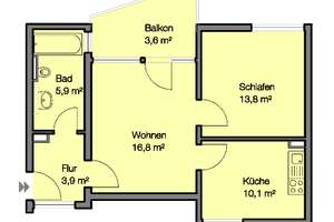Wohnberechtigungsschein 3. Förderweg erforderlich - 2 Zimmer Wohnung ab Sofort! – Dr.-Linnert-Ring 35, 90473 Langwasser Südwest, Nürnberg – Vorschaubild 5