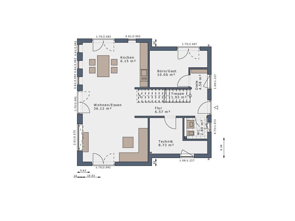 Grundriss Erdgeschoss