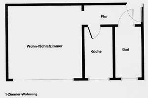 Südstadt: 1-Zimmer-Wohnung mit Einbauküche – Lutherstraße 34, 30171 Südstadt, Hannover – Vorschaubild 2