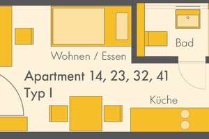 Möblierte 1-Zimmer-Wohnung im Neckarbogen in Heilbronn