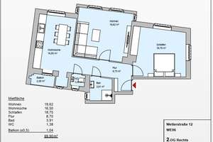 Exklusive, vollständig renovierte 2-Zimmer-Wohnung mit luxuriöser Innenausstattung in Düsseldorf – Wetterstraße 12, 40233 Flingern Nord, Düsseldorf – Vorschaubild 8