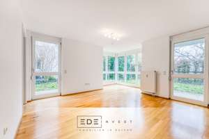 Wunderschöne 1-Zimmer Gartenwohnung mit viel Licht durch großen Erker