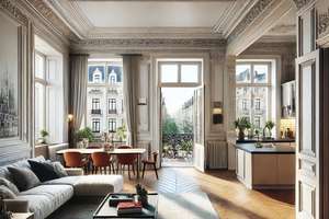 Charmante 3-Zimmer-Altbauwohnung in Toplage Düsseldorf Medienhafen