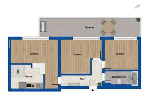 Vermietete 3-Zimmer-Wohnung mit Gartenanteil in Leipzig-Neuschönefeld – Die vollständige Adresse der Immobilie erhältst du vom Anbieter., 4317 Neustadt-Neuschönefeld, Leipzig – Vorschaubild 16