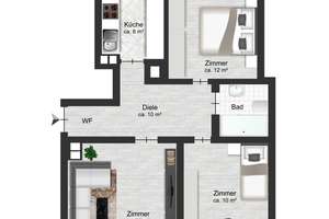 Moderne 3ZKB2B1G - energetisch saniert - wohnen in bester Lage – Die vollständige Adresse der Immobilie erhältst du vom Anbieter., 68165 Schwetzingerstadt/Oststadt, Mannheim – Vorschaubild 28