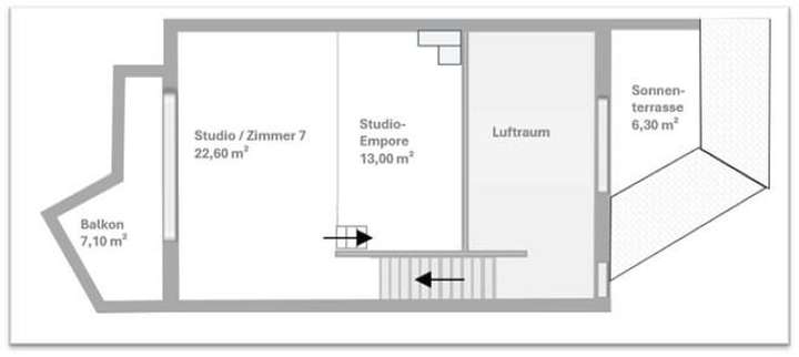 Helles Studio mit 180° Blick