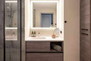 Vollmöbliertes Design-Apartment mit Balkon und Einbauküche in Bestlage! | jetzt verfügbar! – Kreutzigerstraße 14, 10247 Friedrichshain, Berlin – Vorschaubild 9