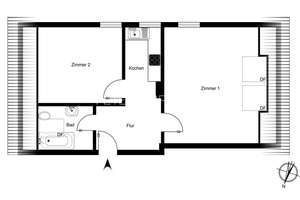 Helle 1,5-Zimmer-Wohnung in zentraler Lage – Die vollständige Adresse der Immobilie erhältst du vom Anbieter., 22087 Hohenfelde, Hamburg – Vorschaubild 11