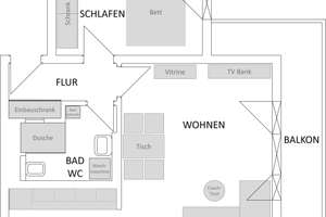 Möblierte 2-Zimmer-Wohnung m. Balkon, EBK und TG-Stellplatz in S-Feuerbach nahe Killesberg-Höhenpark – Rüdigerstr. 4, 70469 Bahnhof Feuerbach, Stuttgart – Vorschaubild 21