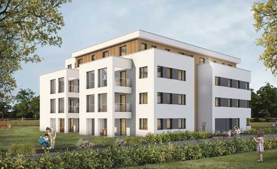 Letzter Bauabschnitt! 4-Zimmer-Wohnung mit 2 Terrassen, Garten und TG-Platz / Neubau - Erstbezug