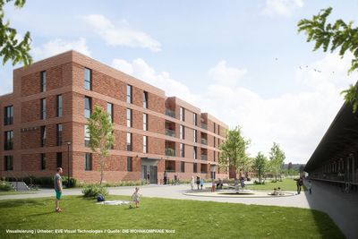 4-Zimmer-Wohnung in Lübeck in ruhiger, zentraler Lage, Erstbezug im Neubau