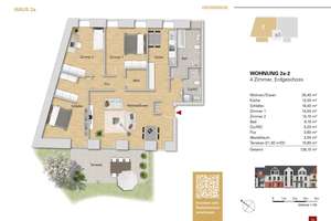 ***Luxuriöse 4 Zi.-Wohnung im EG, WE 2a-2 als Erstbezug*** – Pfinztalstr. 2a, 76227 Durlach, Karlsruhe – Vorschaubild 1
