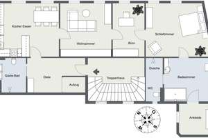 Denkmalgeschützte, stilvoll sanierte Altbau-Residenz mit Aufzug in der Regensburger Innenstadt – Die vollständige Adresse der Immobilie erhältst du vom Anbieter., 93047 Innenstadt, Regensburg – Vorschaubild 11