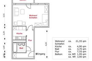 Renovierte 1-Zimmer-Wohnung am Roten Berg! – Julius-Leber-Ring 48, 99087 Roter Berg, Erfurt – Vorschaubild 2