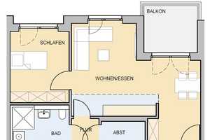 KEINE ANRUFE - ANFRAGEN NUR PER MAIL 2 Zi. - Toller Schnitt - Tiefgarage - HW 11 Whg. 21 – Hillenwiese 11, 38124 Braunschweig – Vorschaubild 2