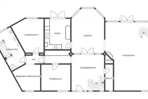 Großes Architektenhaus von 1990 in Wolfsburg-Ehmen mit Doppelgarage, 2 Terrassen, Galerie und Kamin – Wolfsburg – Vorschaubild 24