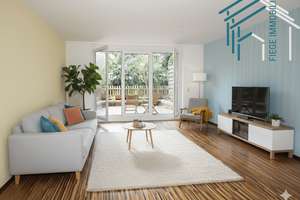 Gepflegte 1 Zimmerwohnung mit Terrasse und Gartenanteil – Die vollständige Adresse der Immobilie erhältst du vom Anbieter., 63110 Rodgau – Vorschaubild 1