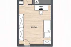 Kompakt, hell und clever vermietet – 1-Zimmer-Apartment mit Terrasse im Karlsruher Waldstadtzentrum – Die vollständige Adresse der Immobilie erhältst du vom Anbieter., 76139 Waldstadt, Karlsruhe – Vorschaubild 7