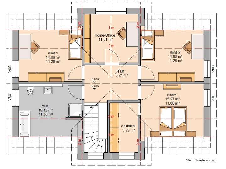 Grundriss Dachgeschoss