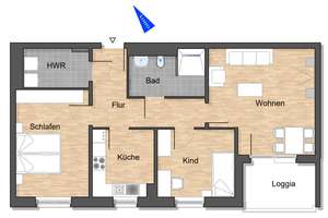 ERSTBEZUG: INKL. EINBAUKÜCHE, SÜDBALKON! – Am Feldscheunenteich 11, 38446 Heiligendorf, Wolfsburg – Vorschaubild 2