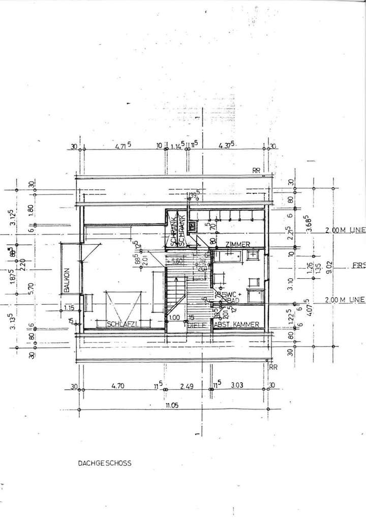 Grundriss Dachgeschoss