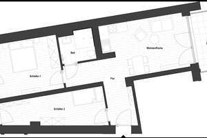 Sanierte 3-Zimmer Wohnung in Flingerns Herzstück (WE 1.07) | mit EBK und Balkon! – 40233 Flingern Nord, Düsseldorf – Vorschaubild 2