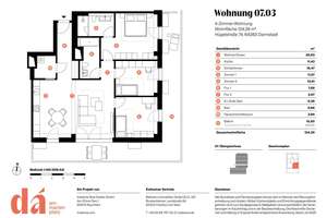 Geräumige 4-Zimmer-Wohnung für Familien und Stadtliebhaber – Die vollständige Adresse der Immobilie erhältst du vom Anbieter., 64283 Mitte, Darmstadt – Vorschaubild 5