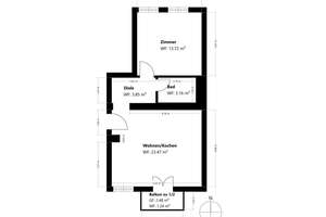 AIGNER - Kernsanierte 2-Zimmer-Wohnung mit Balkon in Uni-Nähe – Die vollständige Adresse der Immobilie erhältst du vom Anbieter., 80333 Augustenstraße, München – Vorschaubild 6