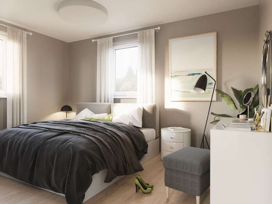 Wohnbeispiel Schlafzimmer.