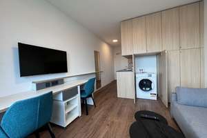 Möbliertes Studio im 16.OG im Fritz Tower mit tollem Ausblick – Lehrter Strasse 24b, 10557 Moabit, Berlin – Vorschaubild 3
