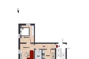 Kleine, feine Erdgeschosswohnung // EG links – Heinrich-Heine-Str. 34, 38440 Stadtmitte (Ortsteil), Wolfsburg – Vorschaubild 5