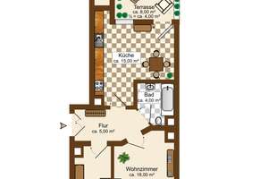 * attraktive ETW in Alt-Lindenau * 2-RWE * große Wohnküche * Terrasse * – Nathanaelstraße 9, 4177 Altlindenau, Leipzig – Vorschaubild 13