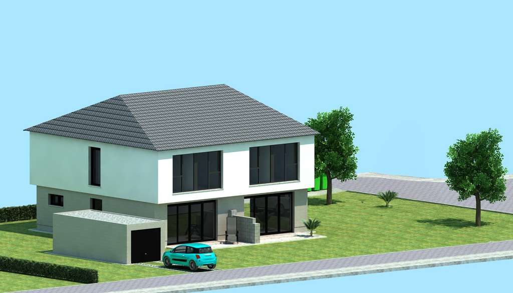 Immobilie in Gornau - Idyllisches KfW40 Doppelhaus mit Wärmepumpe und Photovoltaik - Bild 4