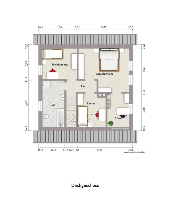 Grundriss Dachgeschoss