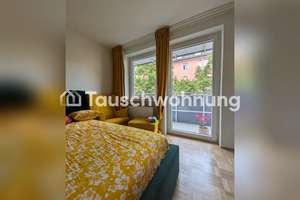 Tauschwohnung: Hell. 1 Zi Wohnung (Schwabing) gegen 1-3 Zi, Grün, max 1000€