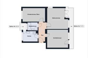 Helle 3 Zi. Whg. Gartenanteil, Balkon & Garage – Die vollständige Adresse der Immobilie erhältst du vom Anbieter., 70329 Hedelfingen (Ortsteil), Stuttgart – Vorschaubild 14