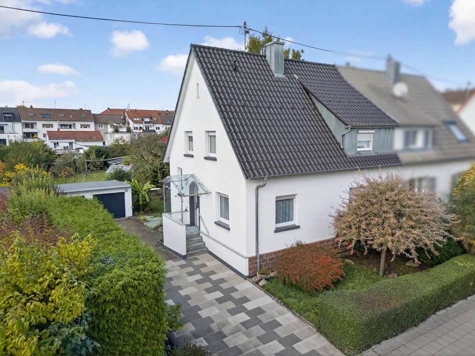 Hauseingang Schrägansicht