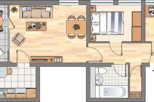 Demnächst frei! 2-Zimmer-Wohnung in Dortmund Aplerbeck – Bergmeisterstraße 19, 44269 Schüren, Dortmund – Vorschaubild 4