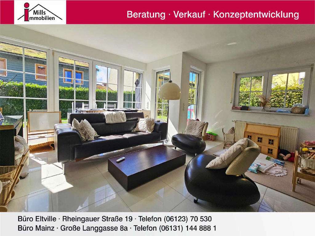 Immobilie in Geisenheim - *Tolle Alternative zur Eigentumswohnung*
Junges Einfamilienhaus mit Terrasse und sonnigem Gar - Bild 0