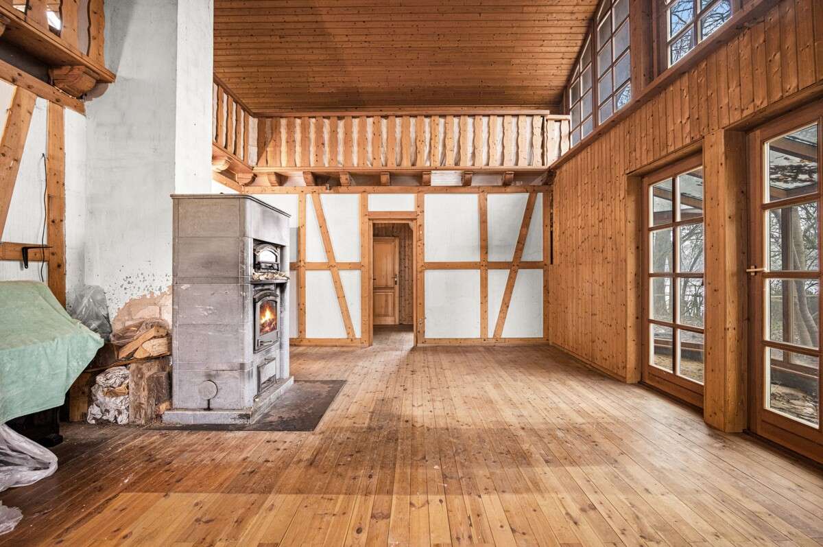 Immobilie in Sievershütten - Architekten-Fachwerk-Blockhaus mit offener Galerie - absolutes Unikat - direkte Feldrandlage mit wun - Bild 16