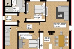 Kernsanierte 3,5-Zimmer Wohnung mit Smart Home und Südbalkon – Stengelweg 4, 44265 Wellinghofen, Dortmund – Vorschaubild 6