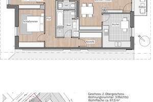 RUHIGE 3-RAUM WOHNUNG MIT LIFT IN LAUBEGAST – Die vollständige Adresse der Immobilie erhältst du vom Anbieter., 1279 Laubegast, Dresden – Vorschaubild 3