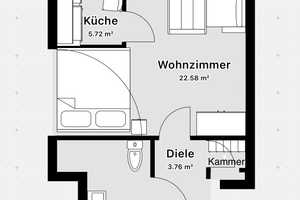 Flehe: Schickes Appartement mit Balkon in ruhiger Lage! – Am Scharfenstein XX, 40223 Düsseldorf – Vorschaubild 17