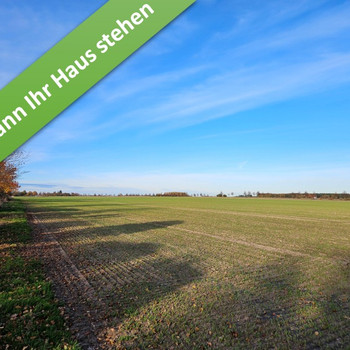 Familienleben auf einer Ebene im kommenden Baugebiet in Stederdorf.